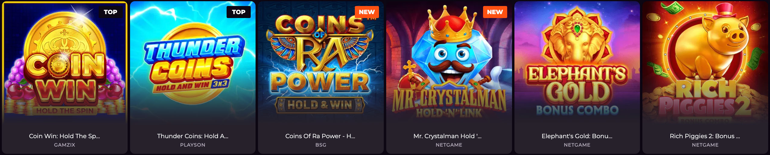 Spinch Jackpots Games